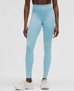Lululemon Wunder Train High-Rise Tight 28" Washed Blue Size 8 NWT
